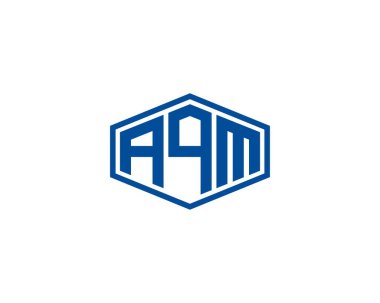 AQM logo tasarım vektör şablonu. AQM