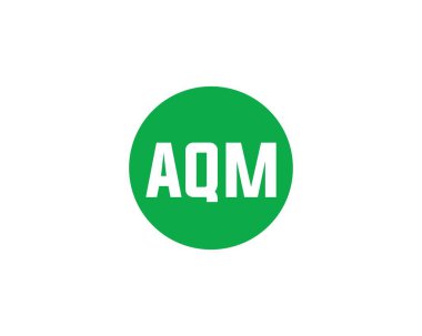 AQM logo tasarım vektör şablonu. AQM