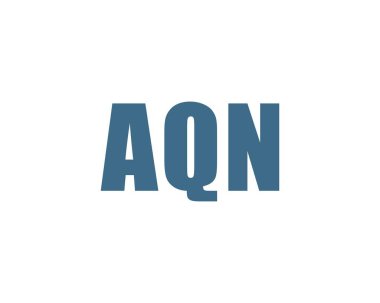 AQN logo tasarım vektör şablonu. AQN