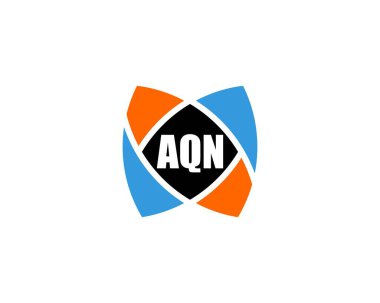 AQN logo tasarım vektör şablonu. AQN