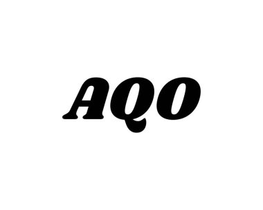 AQO logo tasarım vektör şablonu. AQO