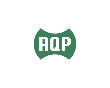 AQP logo tasarım vektör şablonu. AQP
