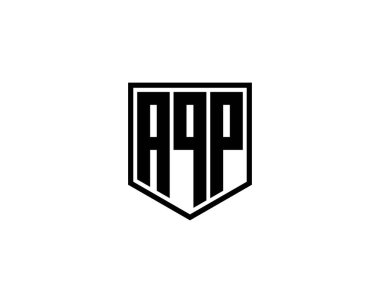 AQP logo tasarım vektör şablonu. AQP