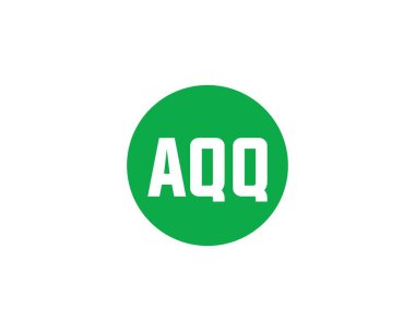 AQQ logo tasarım vektör şablonu. AQQ