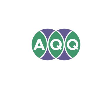 AQQ logo tasarım vektör şablonu. AQQ