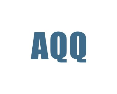 AQQ logo tasarım vektör şablonu. AQQ