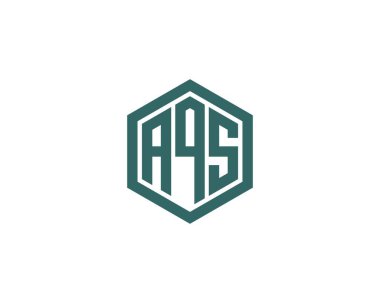 AQS logo tasarım vektör şablonu. AQS
