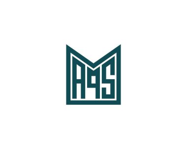 AQS logo tasarım vektör şablonu. AQS