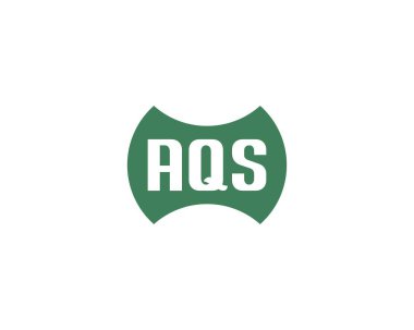 AQS logo tasarım vektör şablonu. AQS