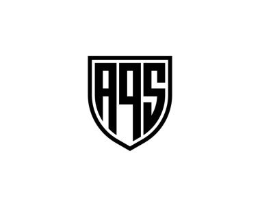 AQS logo tasarım vektör şablonu. AQS