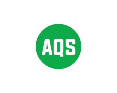 AQS logo tasarım vektör şablonu. AQS
