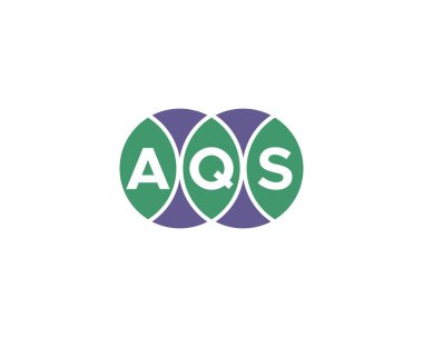 AQS logo tasarım vektör şablonu. AQS