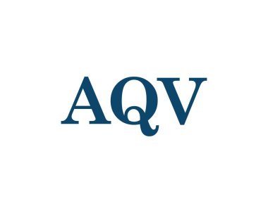 AQV logo tasarım vektör şablonu. AQV