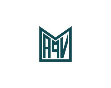 AQV logo tasarım vektör şablonu. AQV