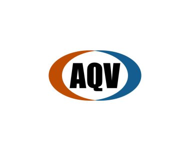 AQV logo tasarım vektör şablonu. AQV