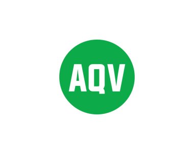 AQV logo tasarım vektör şablonu. AQV