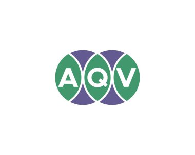 AQV logo tasarım vektör şablonu. AQV
