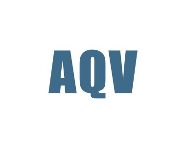 AQV logo tasarım vektör şablonu. AQV