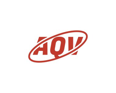 AQV logo tasarım vektör şablonu. AQV