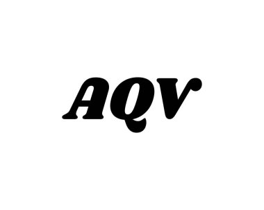 AQV logo tasarım vektör şablonu. AQV
