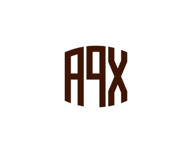 AQX logo tasarım vektör şablonu. AQX