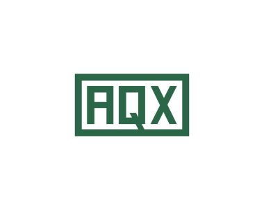 AQX logo tasarım vektör şablonu. AQX