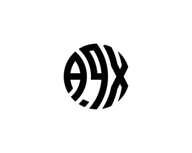 AQX logo tasarım vektör şablonu. AQX