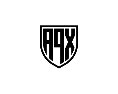 AQX logo tasarım vektör şablonu. AQX