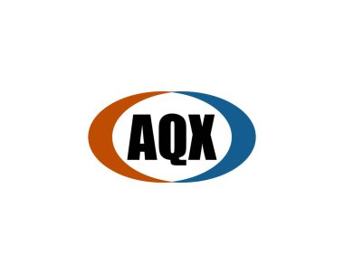 AQX logo tasarım vektör şablonu. AQX