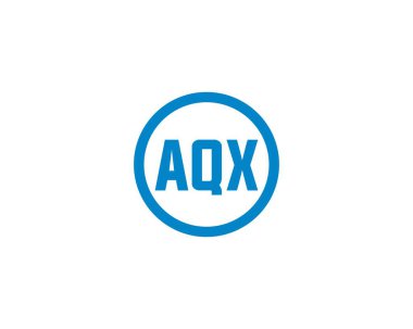 AQX logo tasarım vektör şablonu. AQX