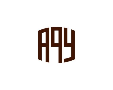 AQY logo tasarım vektör şablonu. AQY