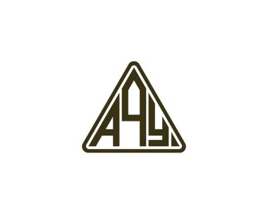 AQY logo tasarım vektör şablonu. AQY