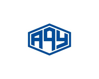 AQY logo tasarım vektör şablonu. AQY