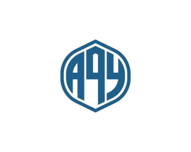 AQY logo tasarım vektör şablonu. AQY