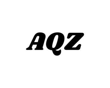 AQZ logo tasarım vektör şablonu. AQZ