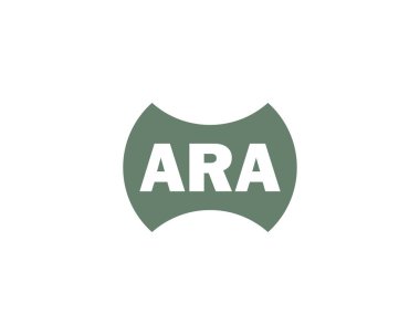 ARA logo tasarım vektör şablonu. ARA