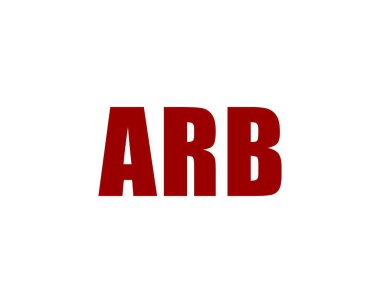 ARB logo tasarım vektör şablonu. ARB