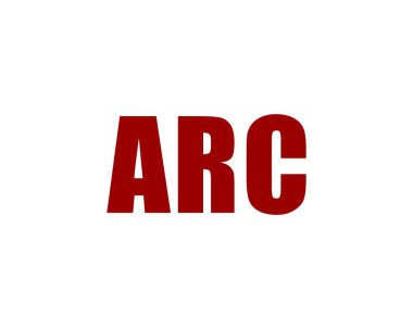 ARC logo tasarım vektör şablonu. ARC