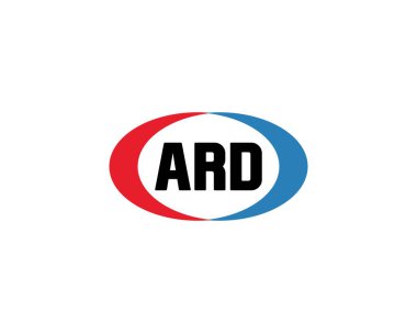 ARD logo tasarım vektör şablonu. ARD