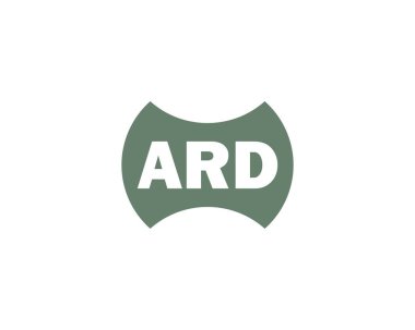 ARD logo tasarım vektör şablonu. ARD