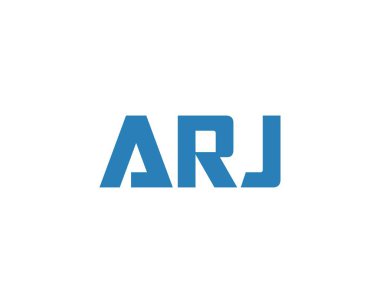 ARJ logo tasarım vektör şablonu. ARJ