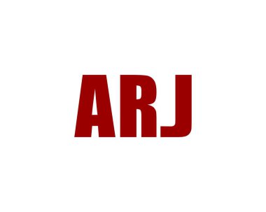 ARJ logo tasarım vektör şablonu. ARJ