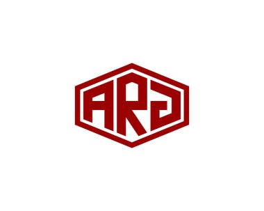 ARJ logo tasarım vektör şablonu. ARJ