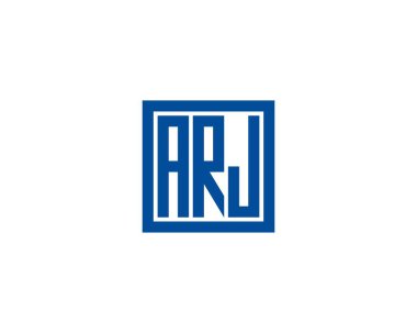 ARJ logo tasarım vektör şablonu. ARJ