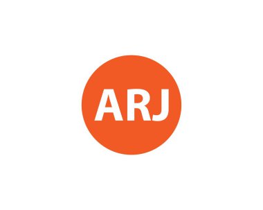 ARJ logo tasarım vektör şablonu. ARJ