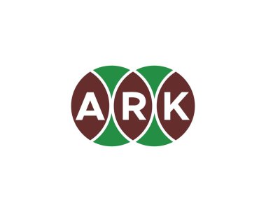 ARK logo tasarım vektör şablonu. ARK