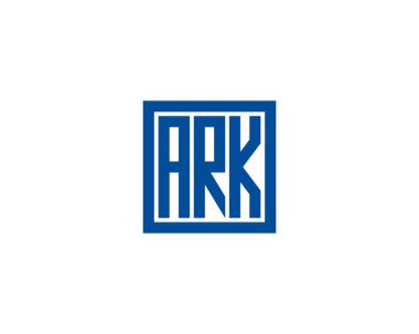 ARK logo tasarım vektör şablonu. ARK