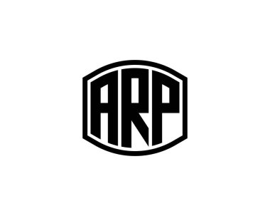 ARP logo tasarım vektör şablonu. ARP