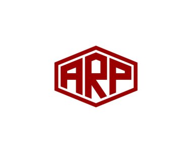 ARP logo tasarım vektör şablonu. ARP