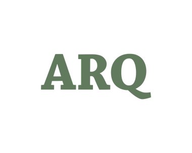 ARQ logo tasarım vektör şablonu. ARQ